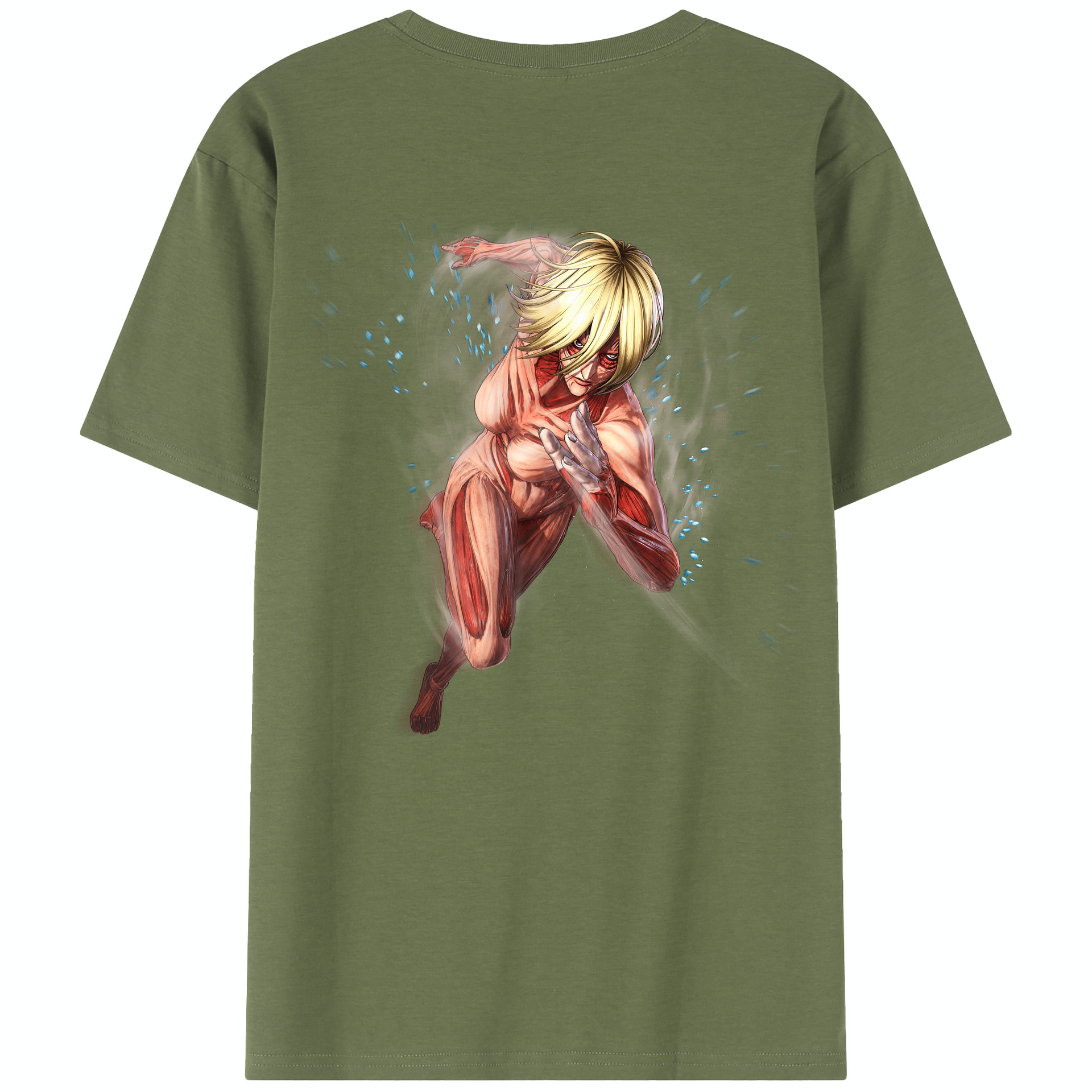 （画像用） 進撃の巨人 Attack on Titan 綿100％半袖Tシャツ（背面プリント）